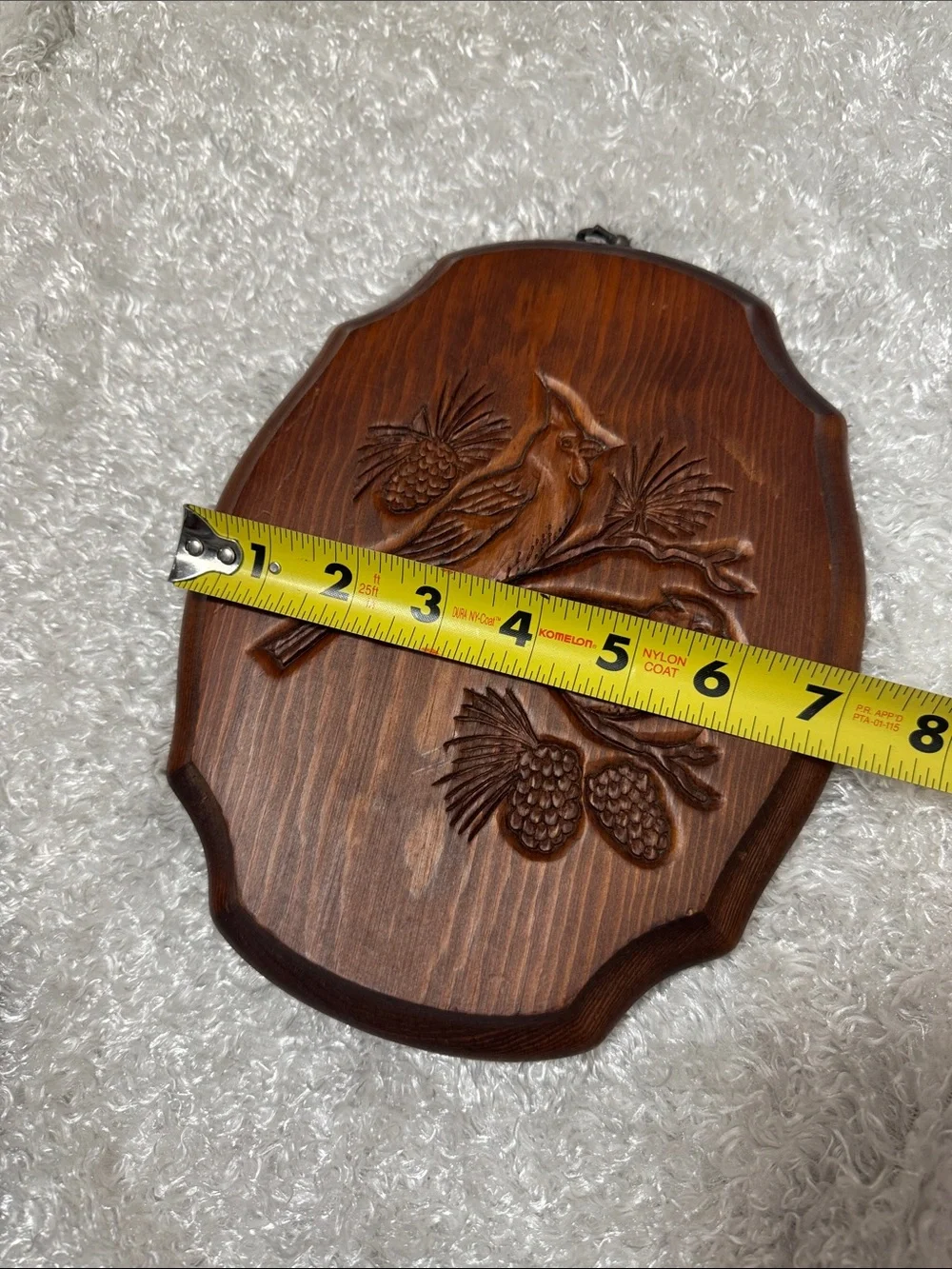 Vintage wooden wall plaques bird cardinal lot of 2